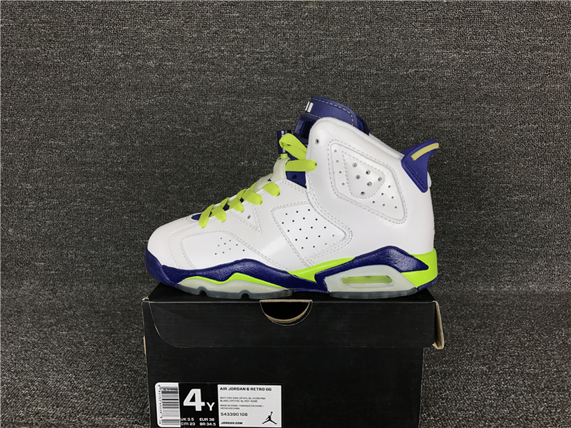 Air Jordan 6 GS Fierce Green 543390 108